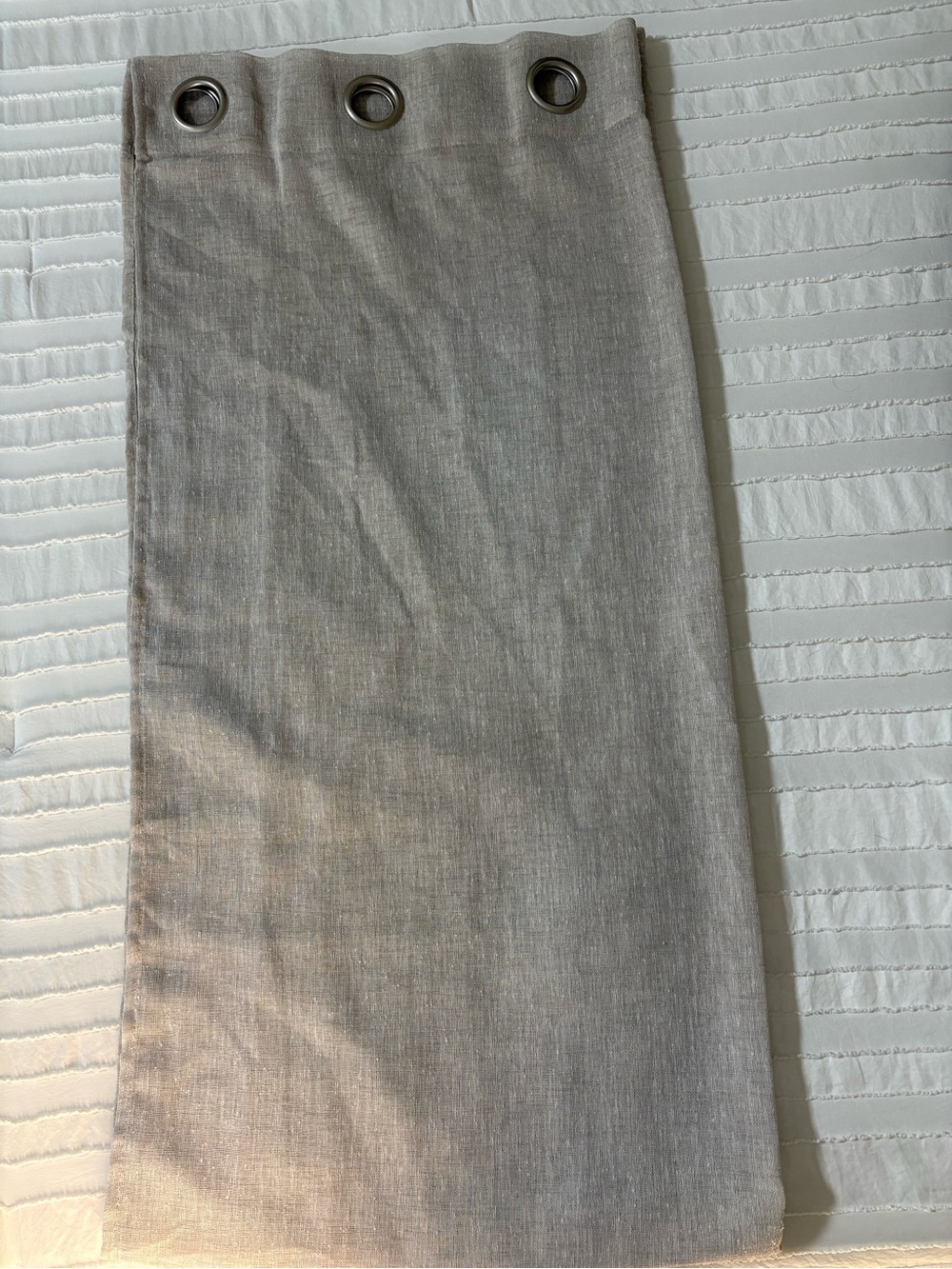 Tan Linen Curtain Panels
